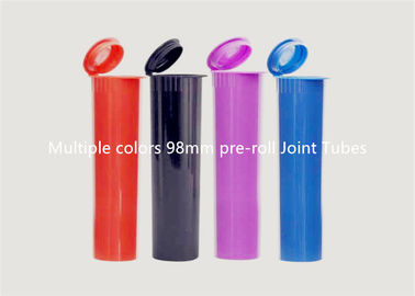 China Multiple Colors Child Resistant Tubes Odorless 98mm Blocking UV Rays For Cannabis supplier