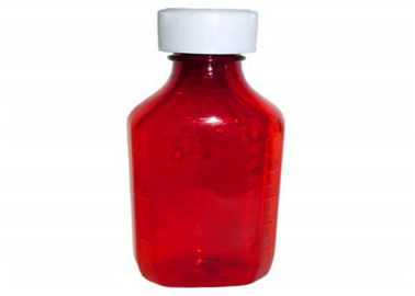 China Medical Grade PET Liquid Medicine Bottles , Odorless Seal Amber Oval Pharmacy Bottles supplier