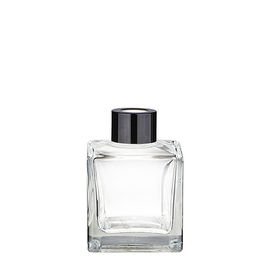 China Square Shaped Empty Perfume Bottles / Decorative Perfume Bottles 120ml Size supplier