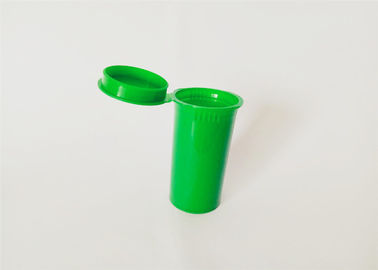 China Airtight 13DR Green Pop Top Vials With Strong Pop Sound FDA Approved For Cannabis supplier