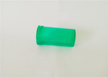 China Pharmacy Pop Top Containers Translucent Green H70mm*D39mm Safe Without Sharp Edges supplier
