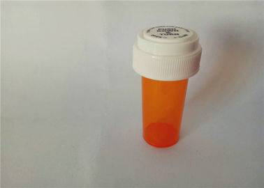 China Seal Amber Reversible Cap Vials Child Proof H84mm*D32mm With Even Thickness supplier