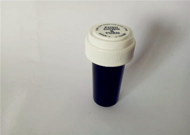 China 7 Sizes Easy Open Pill Bottle Containers Opaque Color Water Resistant For Cannabis supplier