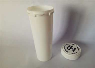 China White Airtight Reversible Cap Vials , H140mm*D45mm Plastic Prescription Bottles supplier