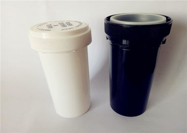 China Opaque Color Food Grade Plastic Prescription Vials Blocking UV Rays Pad Printing supplier