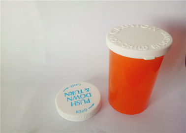 China Translucent Amber Child Proof Bottles 30DR Odorless Medical Grade Polypropylene supplier
