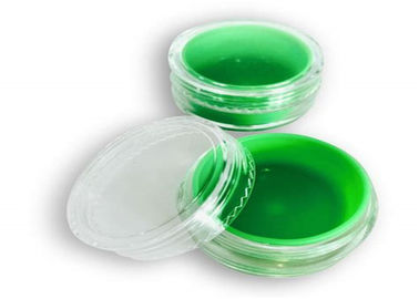 China Green Silicone Concentrate Containers , 5ml Polystyrene Wax Concentrate Containers supplier