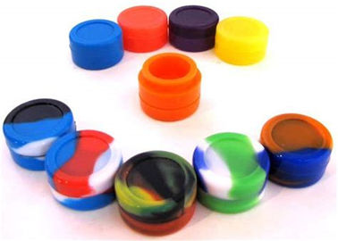 China 5ml Mixed Color Food Grade Silicone Containers , Anti Dust Silicone Dab Containers supplier