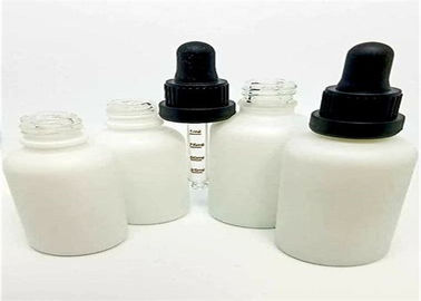 China White Child Resistant 60ml Glass Dropper Bottles Non - Toxic Tasteless For Liquids supplier