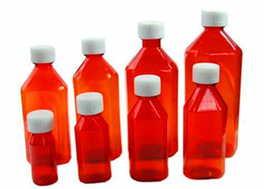 China Translucent Colors Liquid Medicine Bottles , FDA Certificated Pharmacy Liquid Bottles supplier