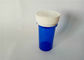 Water Resistant Reversible Cap Vials , Blue 16DR Plastic Prescription Bottles supplier