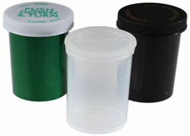 Translucent Green 20DR Child Proof Containers Safety Medical Grade Plastic Material supplier