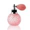 Clear Checked Carved Glass Empty Perfume Bottles With Spray Atomizer supplier